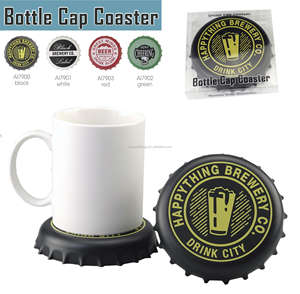 ที่รองแก้วพลาสติกรูปทรงฝาขวดโลโก้ตามสั่ง - Product Image 3