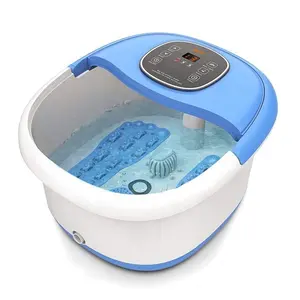 New Design Foldable Handle Air Bubble Ionic Detox Foot Spa Bath Massager 500W LED Control Panel Online Technical Support 17~28CM