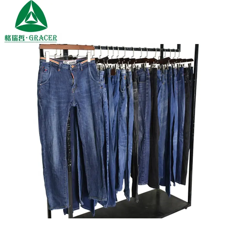 Bán Buôn Sắp Xếp Trong Kiện Nhà Máy Men Jeans Quần Sử Dụng Quần Áo Cho Nam Giới