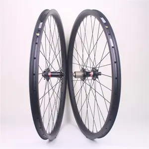 2019 Winowsports Nhà Máy OEM Bánh Xe Carbon 29er MTB Wheelset 12X148 Mét XC 33 Mét Không Đối Xứng Handbuild Novatec Trung Tâm