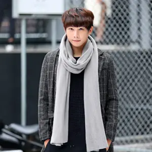 High quality soft cashmere feeling long shawls fashion man thick winter pashmina warm scarf wholesale