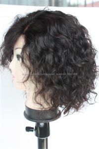 Express ali poils brésiliens court Bob Ondulés Pour Les Femmes Noires court coiffures bob avant <span class=keywords><strong>de</strong></span> lacet perruque - Product Image 4