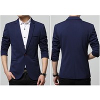 YSMARKET M-5XL Veste de Costume Homme Grande Taille Coupe Slim Coréenne pour Mariage, Club, Soirée, Vêtement Décontracté Masculin E71169