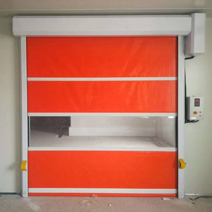 Nhiệm vụ nặng nề cơ giới PVC tốc độ cao nội thất cổng cuộn lên cửa với 3 thiết bị an toàn cho nhà máy xe nâng - Product Image 3