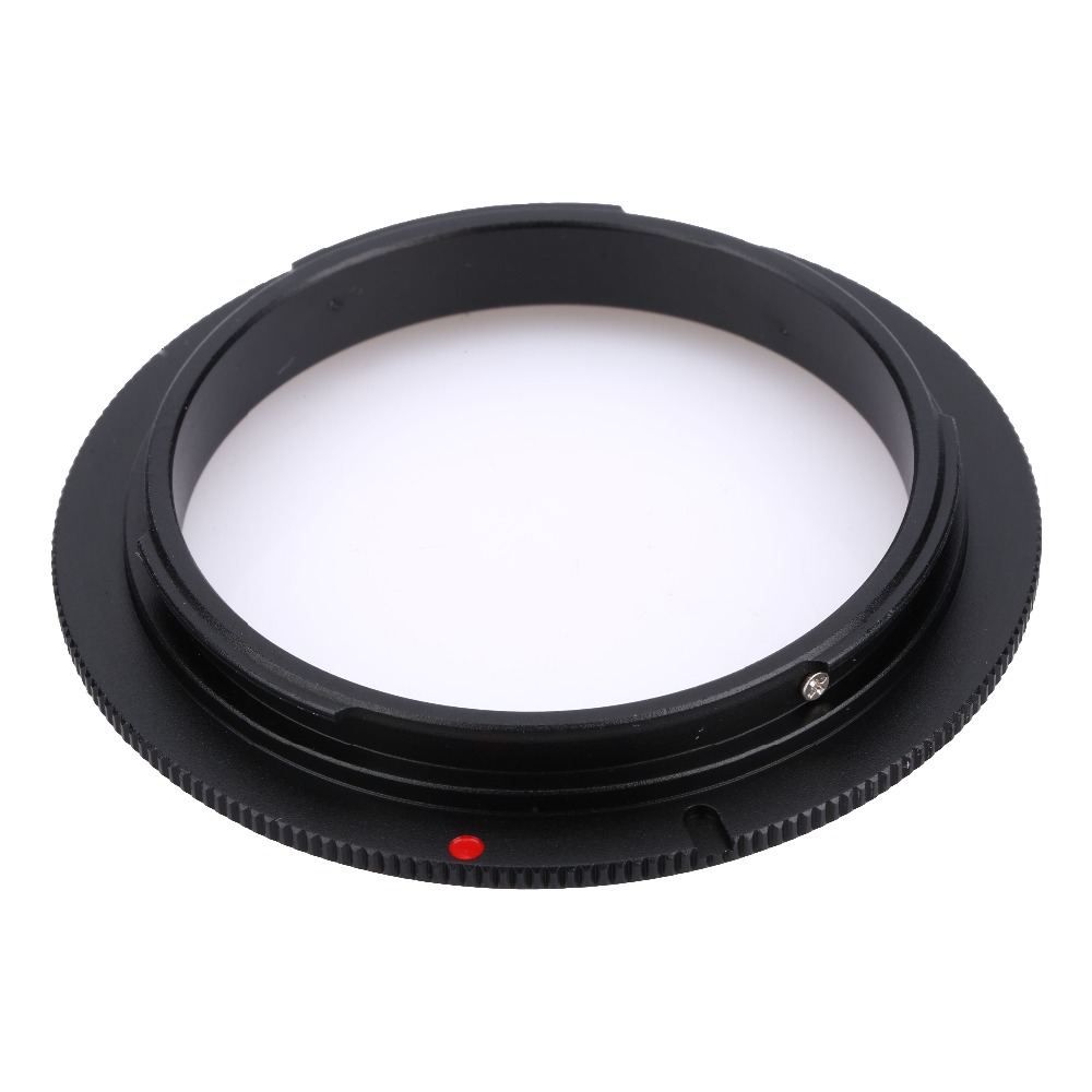 Đen macro xếp adapter ring cho máy ảnh Canon 550D 600D 1000D 1100D