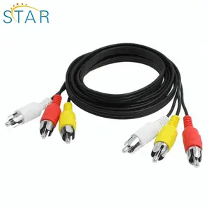 High Quality auto 3.5mm Stereo Jack Aux Audio Cable RCA wire harness assembly For Car