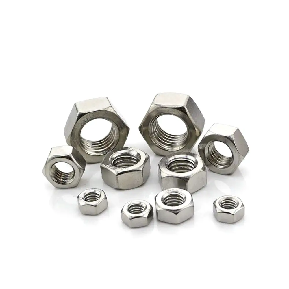 Hot Sale DIN439 DIN936 Stainless Steel SS304 SS316 A2-70 M6 M8 Chamfered HexagonThin Nuts