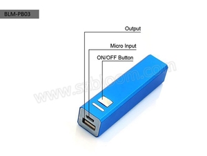 Blm-pb03 2600 mah mejor calidad Portable universal del teléfono banco de la energía - Product Image 3