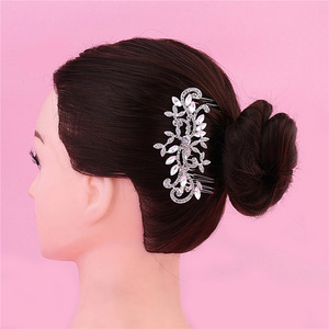 Populaire Nouveau Clair Accessoires Rhodium Placage Strass Mariage <span class=keywords><strong>Peigne</strong></span> À Cheveux De Mariée Perle <span class=keywords><strong>Peigne</strong></span> À Cheveux - Product Image 6