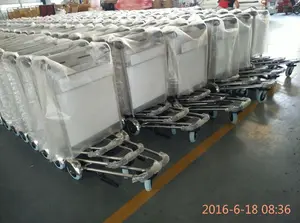 Unfoldable equipaje del aeropuerto Carro con freno