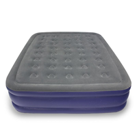 Matelas Gonflable en Chlorure de Polyvinyle, Lit d'Appoint Confortable et Floqué pour Grand Lit (Queen Size) - Style Tendance