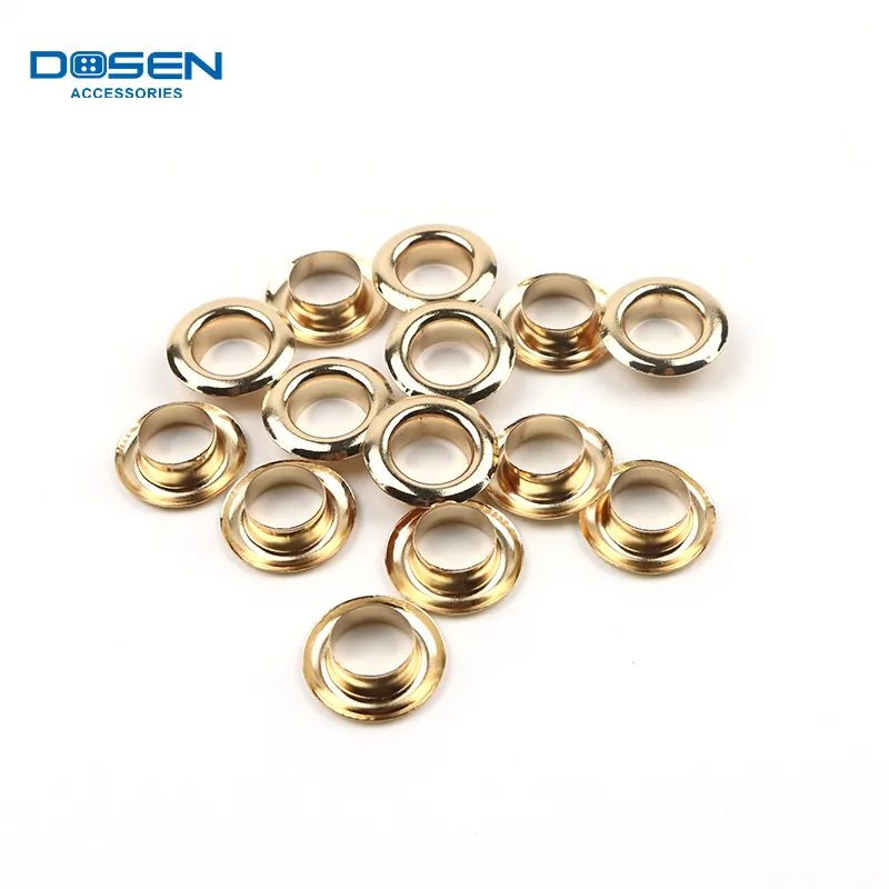 Lucido Oro Rosa Ottone Metallo Rotonda A Forma di Occhielli Foro Hollow Studs Scarpa Occhiello Per Abbigliamento In Pelle Scarpe di Tela