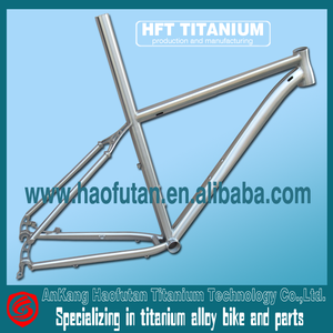 Tubo de asiento alto de Marco <span class=keywords><strong>MTB</strong></span> de <span class=keywords><strong>titanio</strong></span> con enrutamiento de cable interno y Marco de freno de disco oculto para bicicletas de montaje y cruceros de playa - Product Image 2
