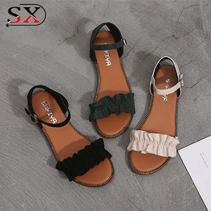 Sandalias planas deslizantes <span class=keywords><strong>para</strong></span> mujer, último diseño de playa, diseños al <span class=keywords><strong>por</strong></span> <span class=keywords><strong>mayor</strong></span> - Product Image 2