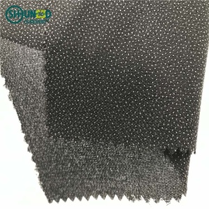 B-stretch Double Dot PA <span class=keywords><strong>PES</strong></span> Lớp Phủ Dệt <span class=keywords><strong>Interlining</strong></span> Dễ Nóng Chảy Vật Liệu May Vá Trung Quốc Bán Buôn Chất Lượng Cao 100% Polyester - Product Image 2