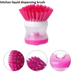 Cepillo dispensador de líquido de plástico para limpieza de lavavajillas de cocina - Product Image 3