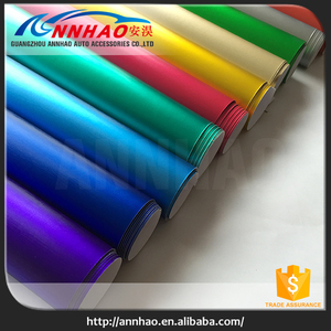1.52*20 <span class=keywords><strong>M</strong></span> Brushed Metallic Blue Sky Vinile Foglio di Carta Da Imballaggio - Product Image 6