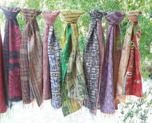 Wholesale lot Vintage Handmade Indian kantha Stole Scarves