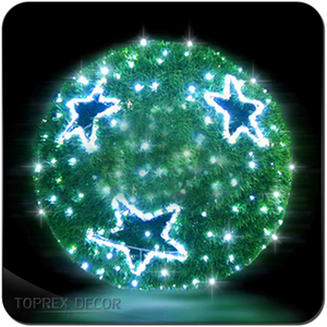 Impermeable IP65 blanco PVC grandes <span class=keywords><strong>bolas</strong></span> de <span class=keywords><strong>Navidad</strong></span> iluminadas al aire libre LED bola de luz de jardín suministros de decoración de <span class=keywords><strong>Navidad</strong></span> - Product Image 4