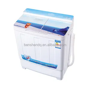 6kgs Top-loading Twin-tub Glass Cover Washing Machine/washer and Dryer Plastic CB Ce Outdoor Garage Hotel Household Freestanding