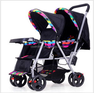 Mô Hình Mới Hệ Thống Du Lịch Xe Đẩy Em Bé Xe Đẩy Đôi Song Sinh Cho Cặp Song Sinh - Product Image 2