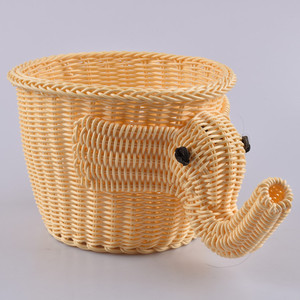 <span class=keywords><strong>Cesto</strong></span> portaoggetti per elefante in rattan di plastica intrecciato a mano creativo per la lavanderia dell'hotel <span class=keywords><strong>cesto</strong></span> portaoggetti per frutta in <span class=keywords><strong>vimini</strong></span> - Product Image 5