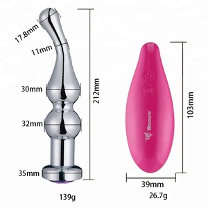 <span class=keywords><strong>Vibrator</strong></span> Remote Control Seks 7 Frekuensi Uniseks, <span class=keywords><strong>Vibrator</strong></span> Penyumbat Bokong Seks 7 Frekuensi Anal Logam untuk Pria dan Wanita