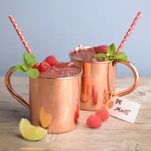 Caneca de cobre martelado sólido moscow mule, jarro de cobre caneca, vidro de atirar, 12oz feito à mão de cobre puro moscow mule caneca