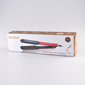 LUHAO Kemei KM-531 profesional de cerámica <span class=keywords><strong>Nano</strong></span> <span class=keywords><strong>plancha</strong></span> de pelo de titanio plana de hierro con LED venta al por mayor - Product Image 4