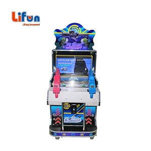 Trong nhà công viên giải trí trẻ em đồng tiền hoạt động <span class=keywords><strong>Arcade</strong></span> Trò chơi bắn súng máy 2 người chơi trẻ em ngoài hành tinh chụp video trò chơi máy - Product Image 3
