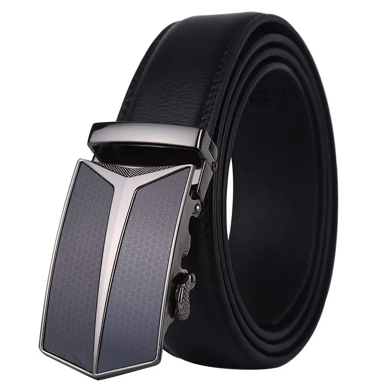 2019 Men's Genuine Leather Automatic Buckle Waist Strap Belt