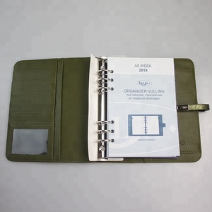 יוקרה מתנת תנין תבואה מותאם אישית A5 B5 A6 עור מפוצל מגנטי refillable עלה רופף קלסר משרד קובץ מארגן שולחן - Product Image 3