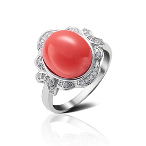 Fancy model design <strong>silver</strong> engraved <strong>red</strong> <strong>coral</strong> stone <strong>ring</strong> Kingyajewelry 925 sterling <strong>silver</strong> engagement bands or <strong>rings</strong> - Product Image 2