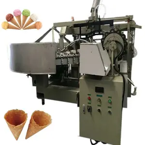 Línea de productos de oblea de cono de helado automática, máquina de fabricación de obleas de cono de helado, máquina de galletas de oblea de cono