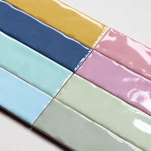 <span class=keywords><strong>Piastrelle</strong></span> in Ceramica Smaltata Serie Macarons, Aspetto Artigianale, 50 x 200 mm, <span class=keywords><strong>Colorate</strong></span> per <span class=keywords><strong>Cucina</strong></span>, Bagno e Soggiorno, Prezzo Conveniente - Product Image 2