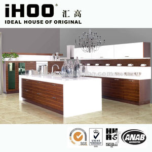american black walnut l forme une petite cuisine design de style moderne - Product Image 1