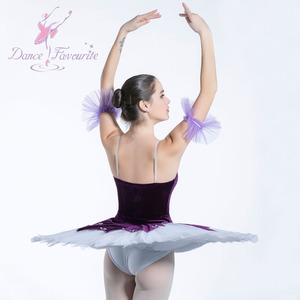 BLL077 Viola/Bianco Professionale di Balletto di Danza Tutu Performance Costume per le Ragazze di Età <span class=keywords><strong>Ballerina</strong></span> Abiti delle Donne Pancake Tutu - Product Image 6