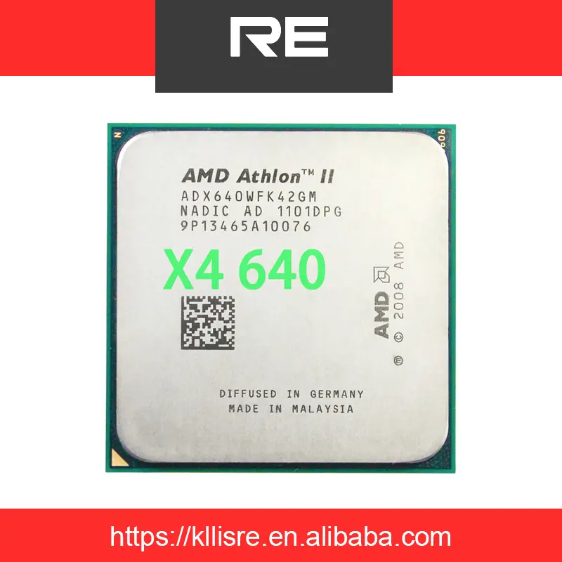 X4 640 Processore AMD AMD Athlon 3.0 ghz 2 mb Quad-Core Presa AM3 Desktop di cpu