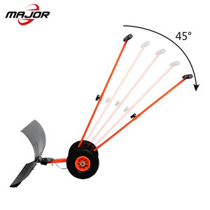 גובה איכות 2 גלגלי מתכת נשלפת כבד ידית שלג שובל ידני דחפן - Product Image 3