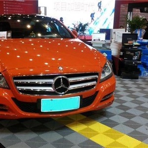 <span class=keywords><strong>Dalle</strong></span> de sol pour garage, magasin de lavage de voiture, carreaux de sol de garage à emboîtement <span class=keywords><strong>en</strong></span> PP, pont 40*40*1.8cm, antidérapant pour magasin de détail de voiture - Product Image 5