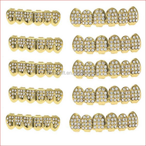 البلوز بلينغ الورك هوب الأسنان grillz مصنع كامل الكريستال حجر الراين الماس الأسنان هدفين جريلز ل هالوين جزء هدية مجوهرات - Product Image 6