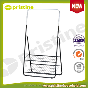 ¡Oferta! Tendedero de ropa para colgar de metal de hierro fundido de doble nivel de Taiwán para armario de baño - Product Image 2