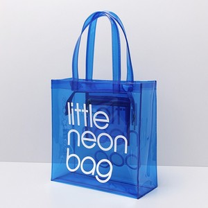 Tùy Chỉnh Phụ Nữ Thời Trang Mờ Túi Xách Nhựa Không Thấm Nước Trong Suốt <span class=keywords><strong>Tote</strong></span> Túi Bãi Biển Neon PVC Shopping Bag - Product Image 2