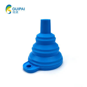 Funil de Óleo de Silicone Colapsável, Funil Dobrável, Funis Portáteis para Dispensa de Líquidos Domésticos, Ferramentas de Cozinha - Product Image 5