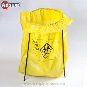 Custom Autoclavable Bags / <b>Adhesive</b> Bio- Degradable Biohazard Specimen Bags With Absorbent <b>Pad</b> - Product Image 4