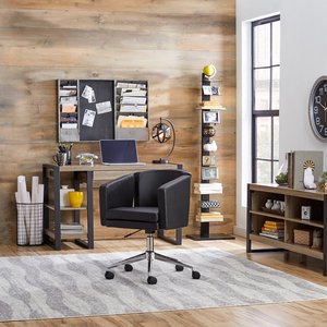 Escritorio de madera moderno para ordenador mesa de estudio adecuada para <span class=keywords><strong>estudiar</strong></span> y trabajar en el dormitorio o sala de estar DX-BC11 - Product Image 3
