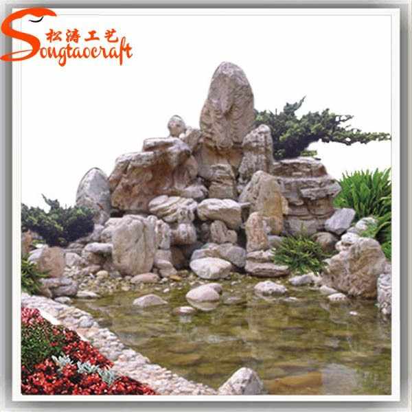 Prices Look Natural Fountain Garden Large Outdoor Water Fountains Fake Fiberglass Outdoor Fountain