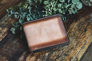 Cartera plegable | Hecho en EE. UU. | Cartera vegana de piel de vaca genuina plegable para hombre - Product Image 5
