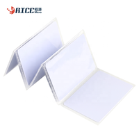 Kartu pintar polos plastik Pvc frekuensi ganda RFID kartu bisnis pintar putih