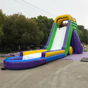 Commercial Adult Inflatable Water Slide With CE Certified Pump